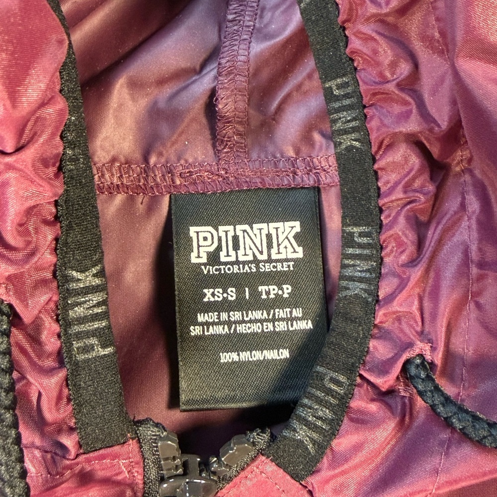 PINK Victoria's Secret Maroon Jacket XS - Picture 7 of 12